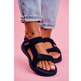 Naisten sandaalit Big Star Navy Blue FF274A601 tummansininen 2