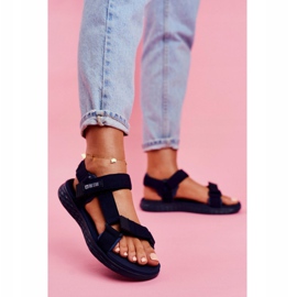 Naisten sandaalit Big Star Navy Blue FF274A601 tummansininen 1