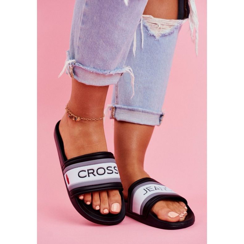 Cross Jeans Naisten tossut Cross Farkut Musta FF2R4159C valkoinen 2