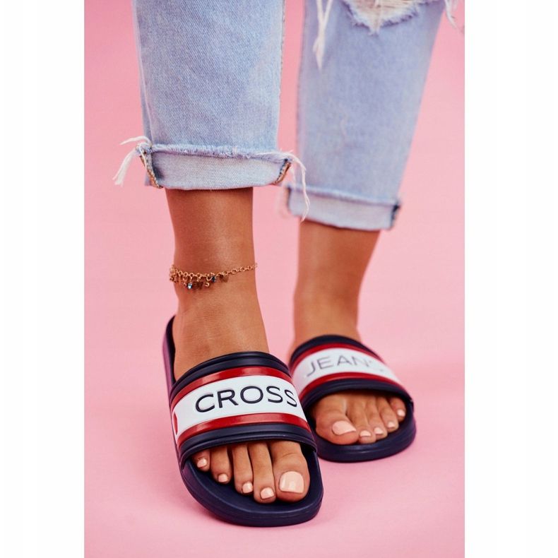 Cross Jeans Naisten tossut Cross Farkut Navy Blue FF2R4160C laivastonsininen 2