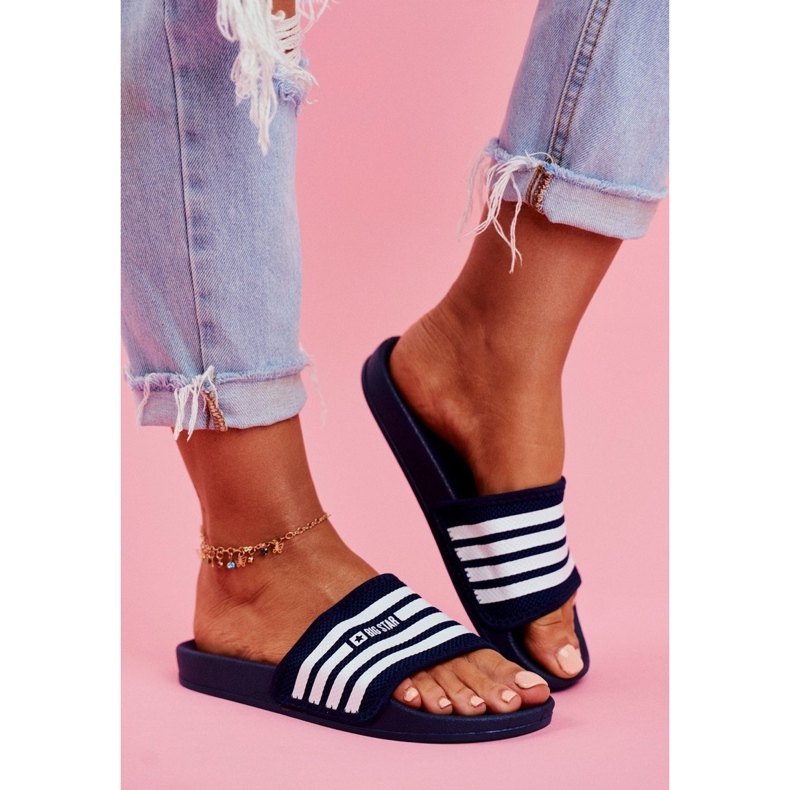 Naisten tossut Big Star Navy Blue FF274A356 sininen 1