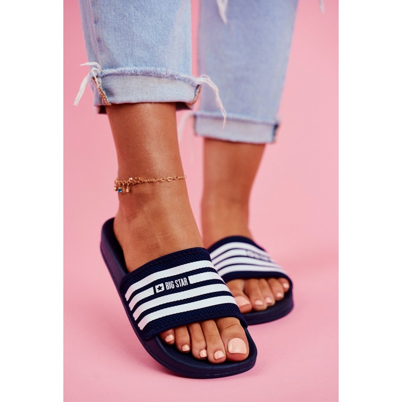 Naisten tossut Big Star Navy Blue FF274A356 sininen 2