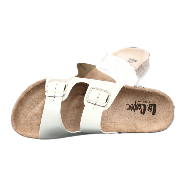 Lakatut anatomiset valkoiset tossut Lee Cooper 1043-5 valkoinen 3