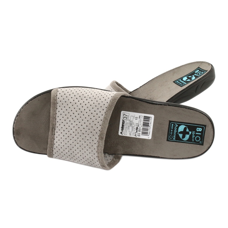 Adanex 24825 naisten tohvelit harmaa 4