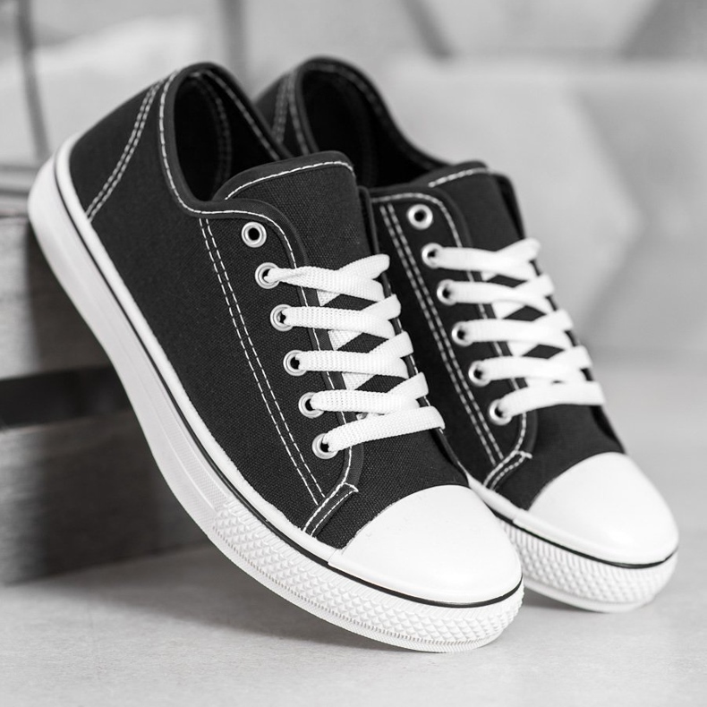 SHELOVET Klassiset sidotut lenkkarit musta 1