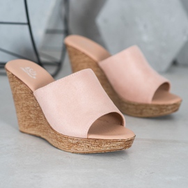 Small Swan Kevyet mokkanahkatossut vaaleanpunainen 2 Small Swan Kevyet mokkanahkatossut vaaleanpunainen 2