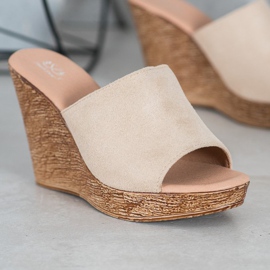 Small Swan Kevyet mokkanahkatossut ruskea 1