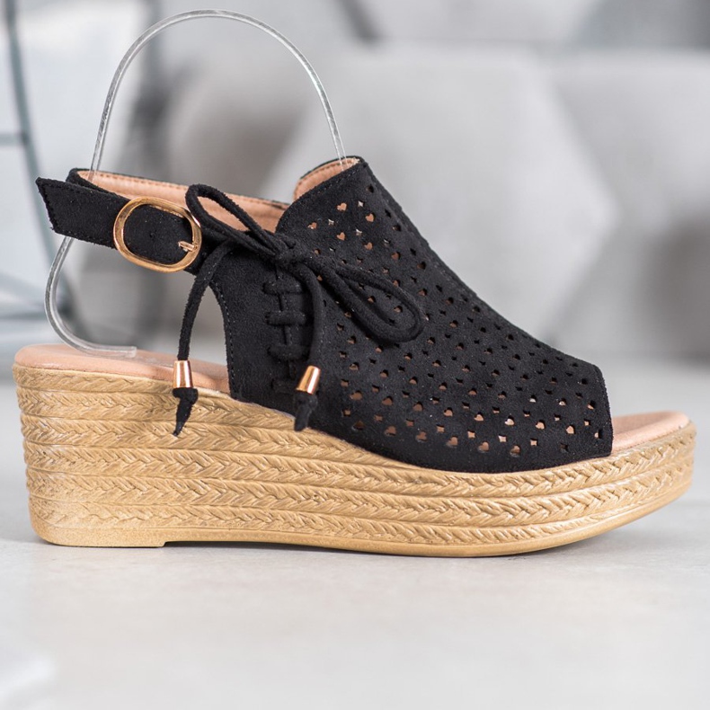 Small Swan Mukavat avoimet sandaalit musta 2