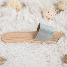 Small Swan Glitterillä varustetut tossut monivärinen harmaa 1