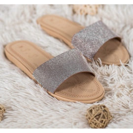 Small Swan Glitterillä varustetut tossut monivärinen harmaa keltainen 1