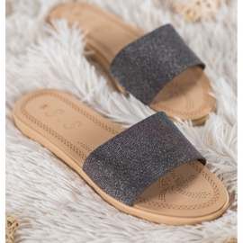 Small Swan Glitterillä varustetut tossut musta monivärinen 1