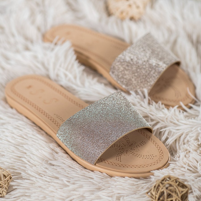 Small Swan Glitterillä varustetut tossut monivärinen keltainen 1