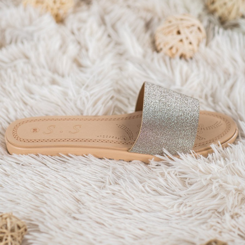 Small Swan Glitterillä varustetut tossut monivärinen keltainen 2