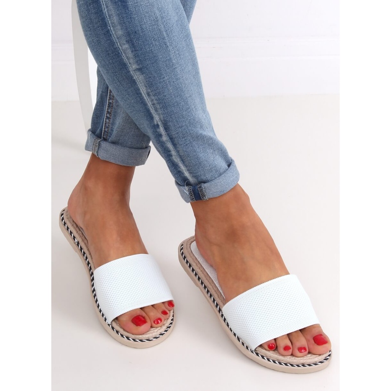 Valkoiset naisten tohvelit 35-185 Valkoinen 1