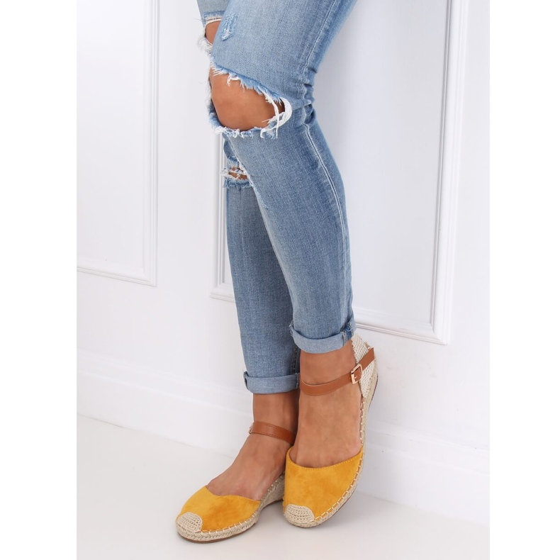 Espadrillot kiilalla hunaja S-820 Keltainen 1