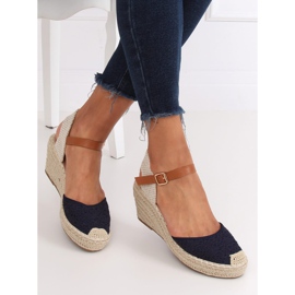 Espadrillit kiilassa, tummansininen S-819 Blue 2