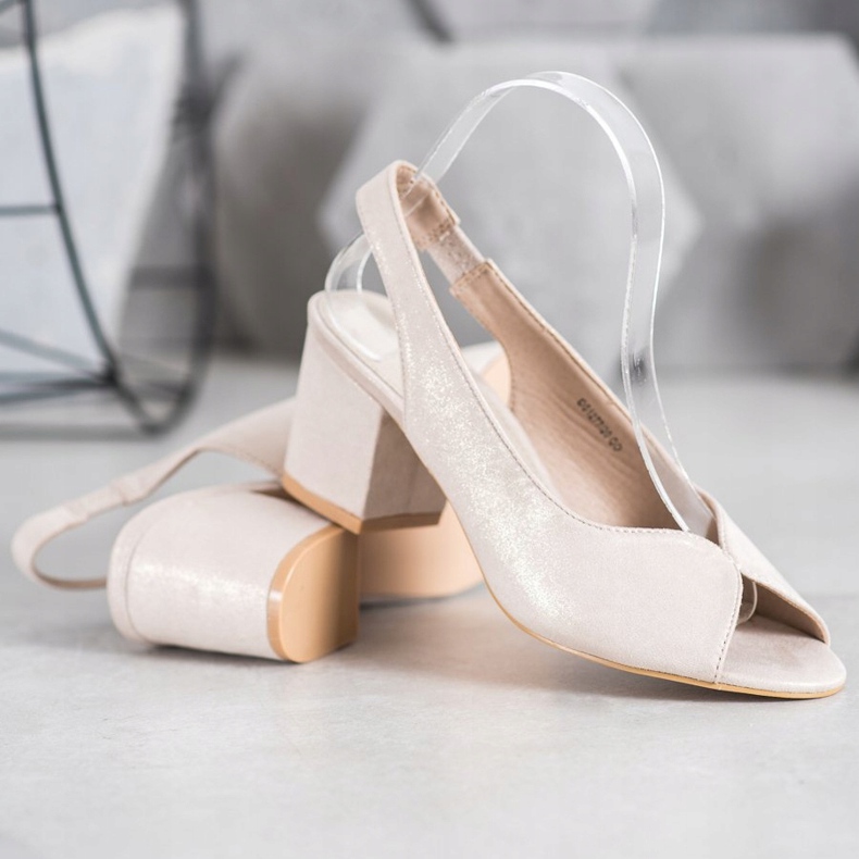 Filippo Rento korkeakorkoiset sandaalit kultainen 2