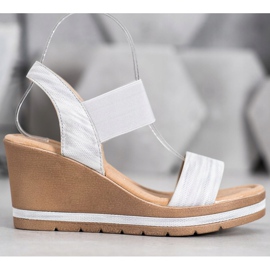 Sea Elves Tyylikkäät kiilamaiset sandaalit harmaa 2