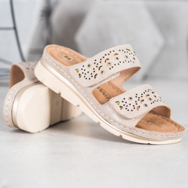 Evento Mukavat tarranauhatossut ruskea 2