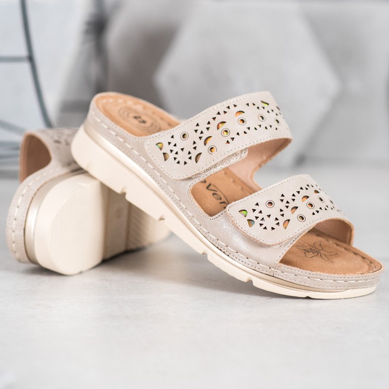 Evento Mukavat tarranauhatossut ruskea 2