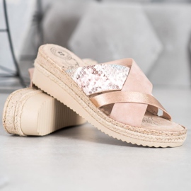 Evento Muodikkaat jauhe -tossut vaaleanpunainen 1