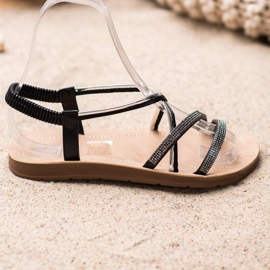 Sea Elves Sandaalit hopeisilla koristeilla musta 2