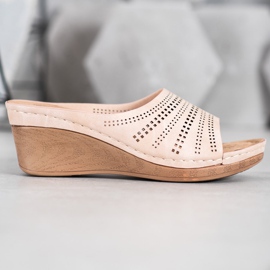 Evento Tossut, joissa on avoin kuvio vaaleanpunainen 2