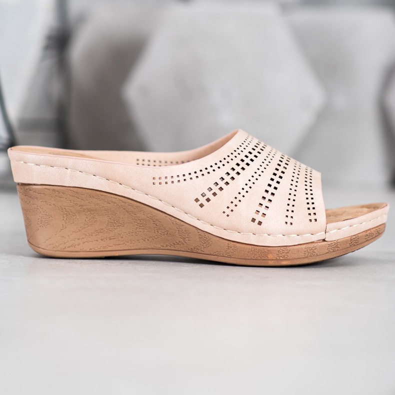 Evento Tossut, joissa on avoin kuvio vaaleanpunainen 2