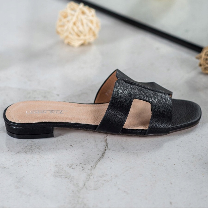 SHELOVET Klassiset Eco -nahkatossut musta 2