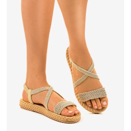 Naisten beige sandaalit C602 2