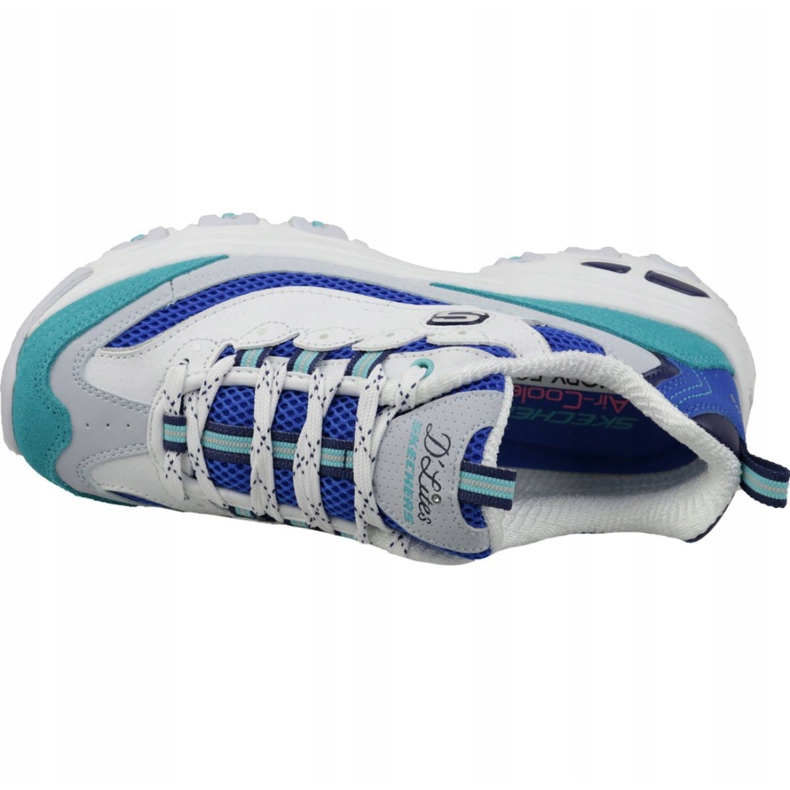 Skechers D'Lites Second Chance W 13146-WBL valkoinen sininen monivärinen 2