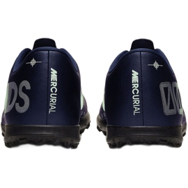 Nike Mercurial Vapor 13 Club Mds Tf M CJ1305-401 jalkapallokengät laivastonsininen 2