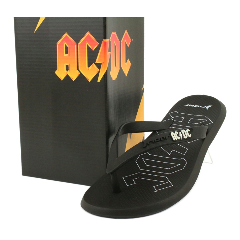 RIDER 82799 AC / DC varvastossut THONG AD miesten BRAZILIA valkoinen musta 6