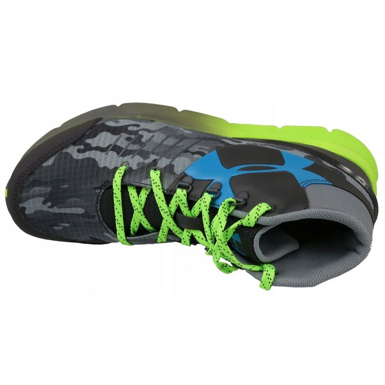 Under Armour Bgs Overdrive Mid K Jr 1266381-019 harmaa vihreä 2