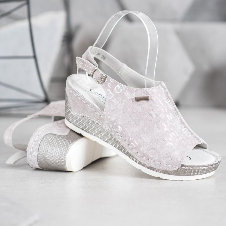 Filippo Nahkaverhoillut sandaalit harmaa 1