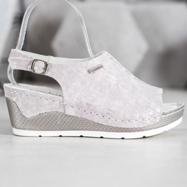 Filippo Nahkaverhoillut sandaalit harmaa 2