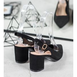 Seastar Avokkaat korotetut pumput musta 2