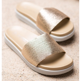 SHELOVET Klassiset kultaiset tossut kultainen 1