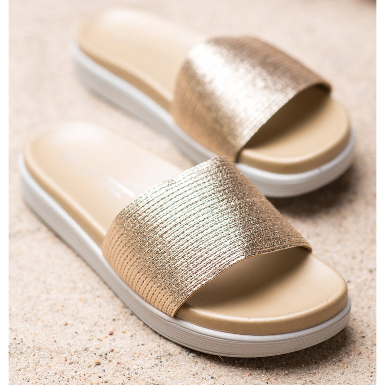 SHELOVET Klassiset kultaiset tossut kultainen 1