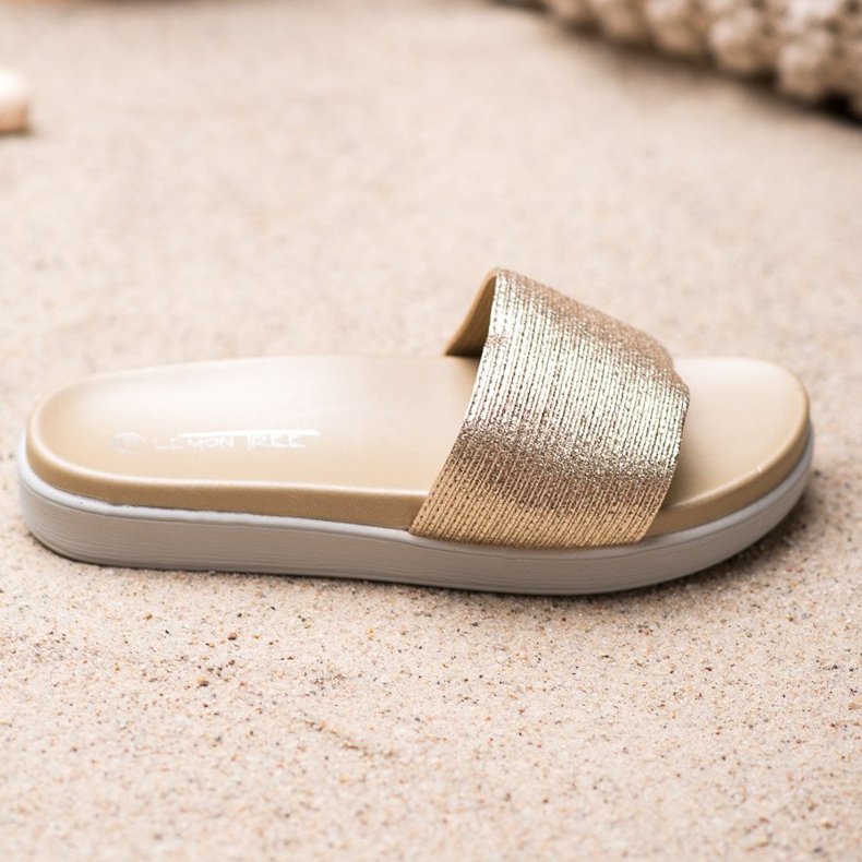 SHELOVET Klassiset kultaiset tossut kultainen 2