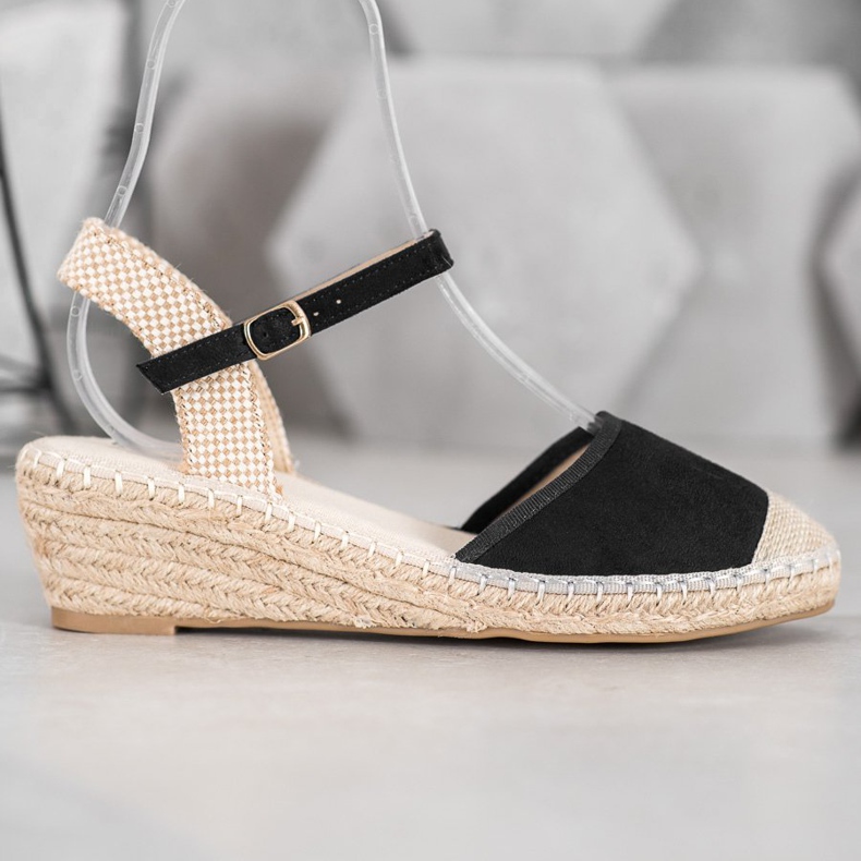 Best Shoes Mustat Espadrilles -sandaalit 1