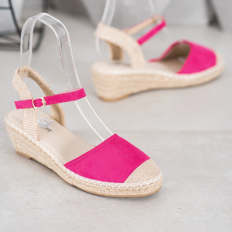 Best Shoes Espadrilles vaaleanpunaiset sandaalit vaaleanpunainen 1