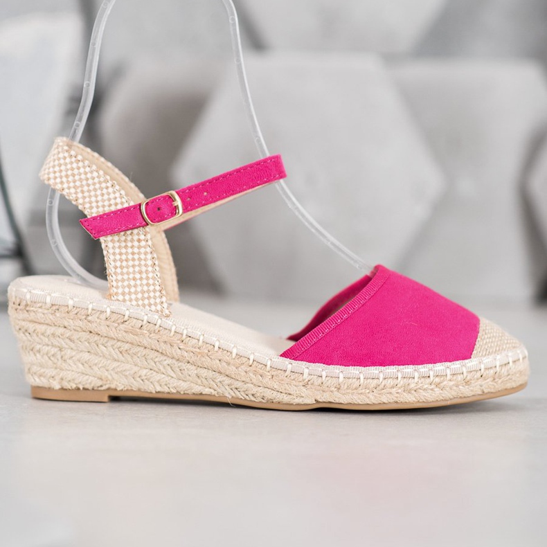 Best Shoes Espadrilles vaaleanpunaiset sandaalit vaaleanpunainen 2