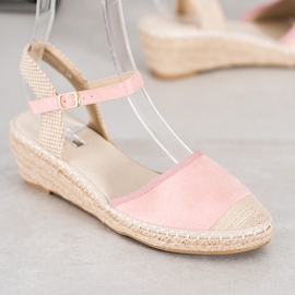 Best Shoes Vaaleanpunaiset Espadrilles -sandaalit vaaleanpunainen 1