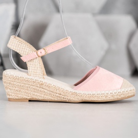 Best Shoes Vaaleanpunaiset Espadrilles -sandaalit vaaleanpunainen 2