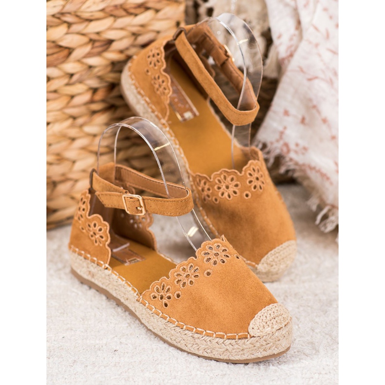Seastar Espadrillit, joissa on avoin kuvio ruskea 1