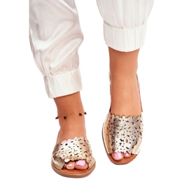 Evento Naisten kultaiset sandaalit, joista pidän kesästä kultainen 1