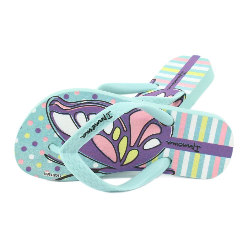 Varvastossut perhonen Ipanema Temas KIDS 82773 violetti vihreä 4