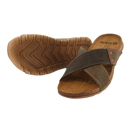 Miesten ruskeat Inblu GG011 -tossut 3