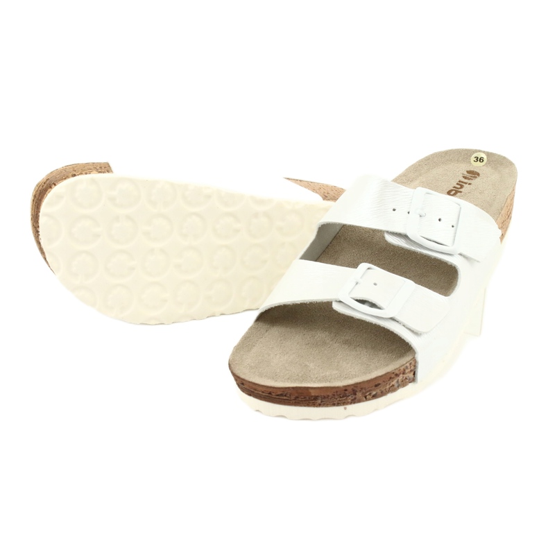 Naisten tossut valkoinen helmi Inblu NM019 monivärinen 3